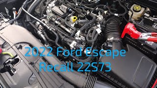 2022 Ford Escape Recall 22S73