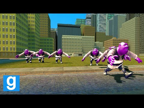 Shrek INSANE SPEED Nextbot CHASE Car in Big City | Sandbox GMod