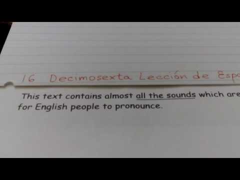 16th Spanish Lesson: Cecilia (Castilian Version)