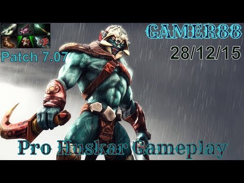 Huskar Dota 2 Pro Gameplay - Gamer88 Item Build | Patch 7.07