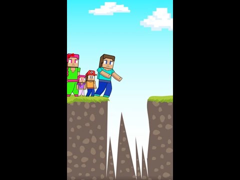 Little Minecraft Short  - Steve save his Family | Steve Alex life Family | Funny minecraft animation