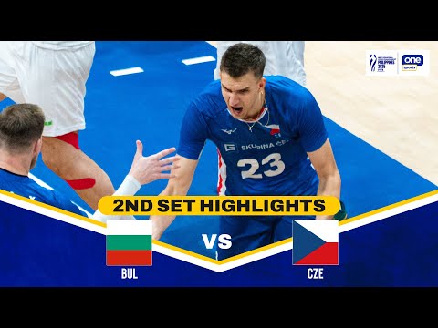 CZECHIA vs. BULGARIA | SET 2 HIGHLIGHTS | 2025 FIVB MEN'S VOLLEYBALL CHAMPIONSHIP SF | SEPT. 27