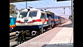 preview picture of video '22433 GCT - ANVT Suhaildev Sf Express (Via ALD) Heavy 15 :30 Hrs Late Skip SFG (NCR) Thriller Action'