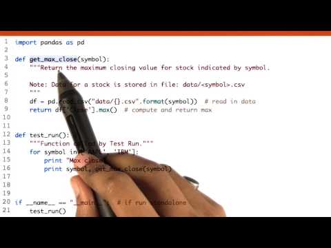 Compute max closing price