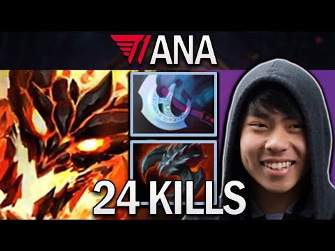 Shadow Fiend Dota 2 Gameplay T1.Ana with 24 Kills and Manta Style