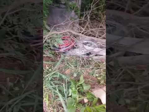 Funcionários da Equatorial são flagrados descartando materiais elétricos em terreno de Aparecida