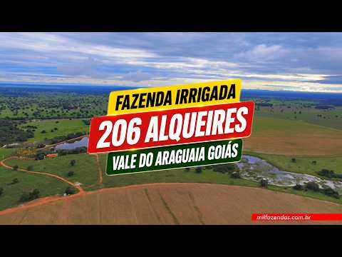 Fazenda Irrigada à venda no Vale do Araguaia-Goiás | 206 Alqueires (997 Ha) #fazendaavenda #agro
