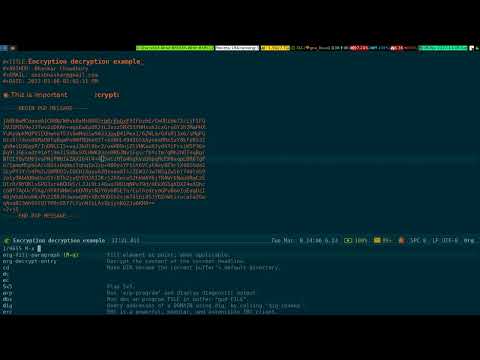 Emacs Orgmode PGP Encryption Decryption 2022_03_08_14:03:51