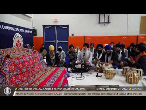 008 Bhai Harpreet Singh Jee Toronto at Toronto Dec 2022 Akhand Keertan Smaagam