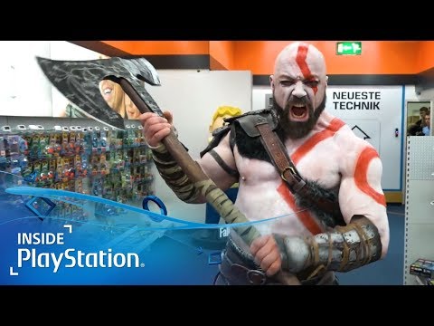 God of War – Saturn Launch Event mit Johannes Luckas als Kratos