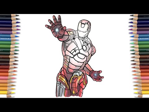 Fantastic IRON-MAN Coloring Page | IRON-MAN MARK VII | Breeze - Paradox [NCS Release]