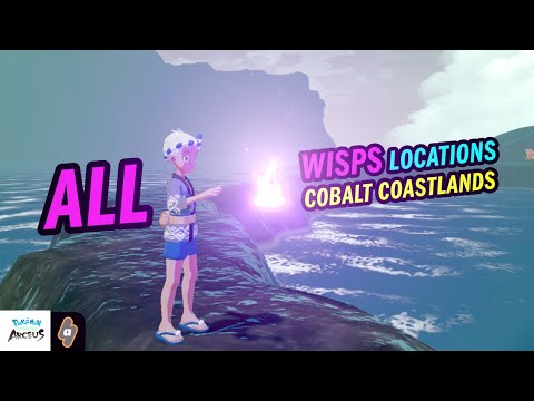 ALL 20 Purple Flames (wisps) in Cobalt Coastlands | Pokémon Legends Arceus