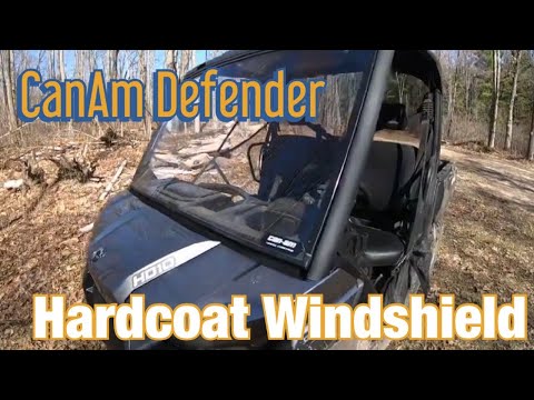Canam Defender Hardcoat Front Windshield Install/Review