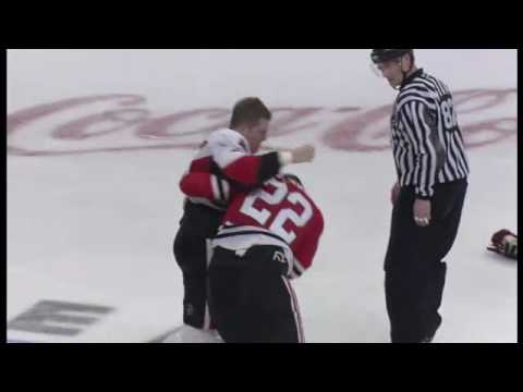 Chris Neil vs Troy Brouwer Dec 10, 2008