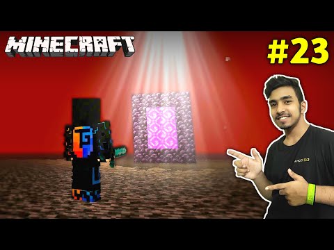 Techno Gamerz - I REACHED ON TOP OF THE NETHER ROOF  | MINECRAFT GAMEPLAY #23