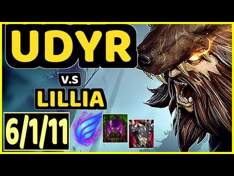 UDYR vs LILLIA - 6/1/11 KDA JUNGLE GAMEPLAY - EUW Ranked DIAMOND