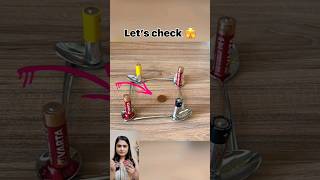 Download lagu 4 spoons   4 batteries   money=???🤔🤯  #experiment #lifehacks#viralhacks #shorts mp3