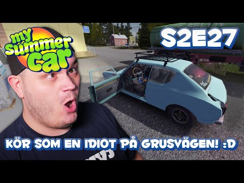 KÖR SOM EN IDIOT PÅ GRUSVÄGEN!  - MY SUMMER CAR - S2E27