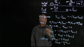 27.4 Worked Example: Elastic 1D Collision Again