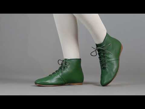 Emma Women's Regency Leather Boots (Green)