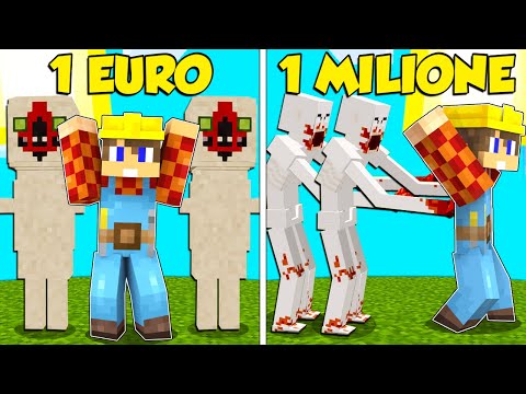 SCP 1€ CONTRO SCP DA 1.000.000€ SU MINECRAFT ITA!!