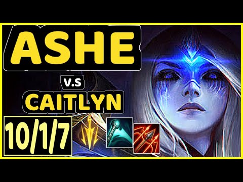 DOUBLELIFT (ASHE) vs CAITLYN - 10/1/7 KDA BOTTOM ADC CHALLENGER GAMEPLAY - NA