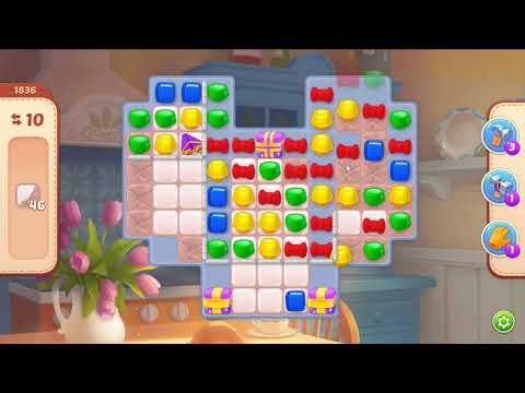 Homescapes level 1836 - 14 Moves - No Boosters #Bubunka