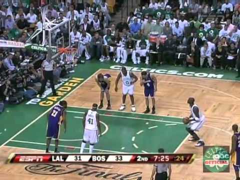 Kevin Garnett Highlights vs.Los Angeles Lakers Game 1 Finals 2008 - 24 points