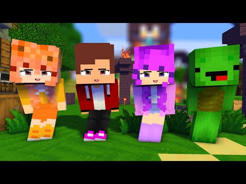 APHMAU FRIENDS POI POI COUPLE DANCE MAIZEN JJ, MIKEY, ZOEY, MIA - MINECRAFT ANIMATION #shorts
