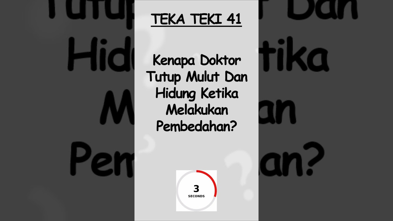 84) KUIZ TEKA TEKI 41 #tekateki #kuiz