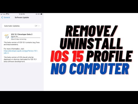 How To Remove / Uninstall iOS 15.1 Beta 2 Profile From iPhone Without Computer