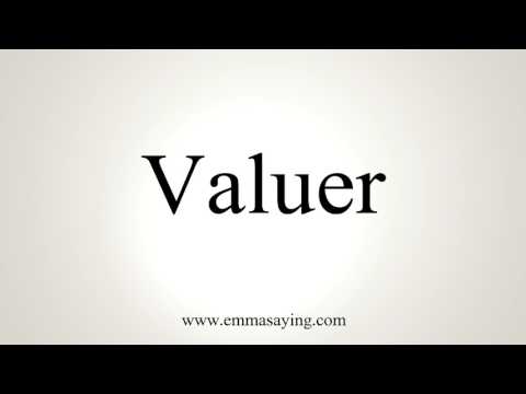 How To Pronounce Valuer