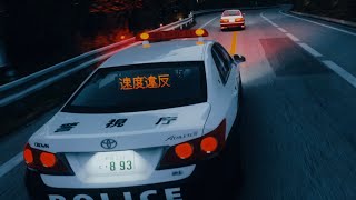 頭文字D　嘘だろー！まさかの藤◯拓◯は逮捕か！？AE86 VS クラウン パトカー  アセットコルサ  asettocorsa mod 警察24時 危険運転 速度違反 ドラレコ フェイク ニュース