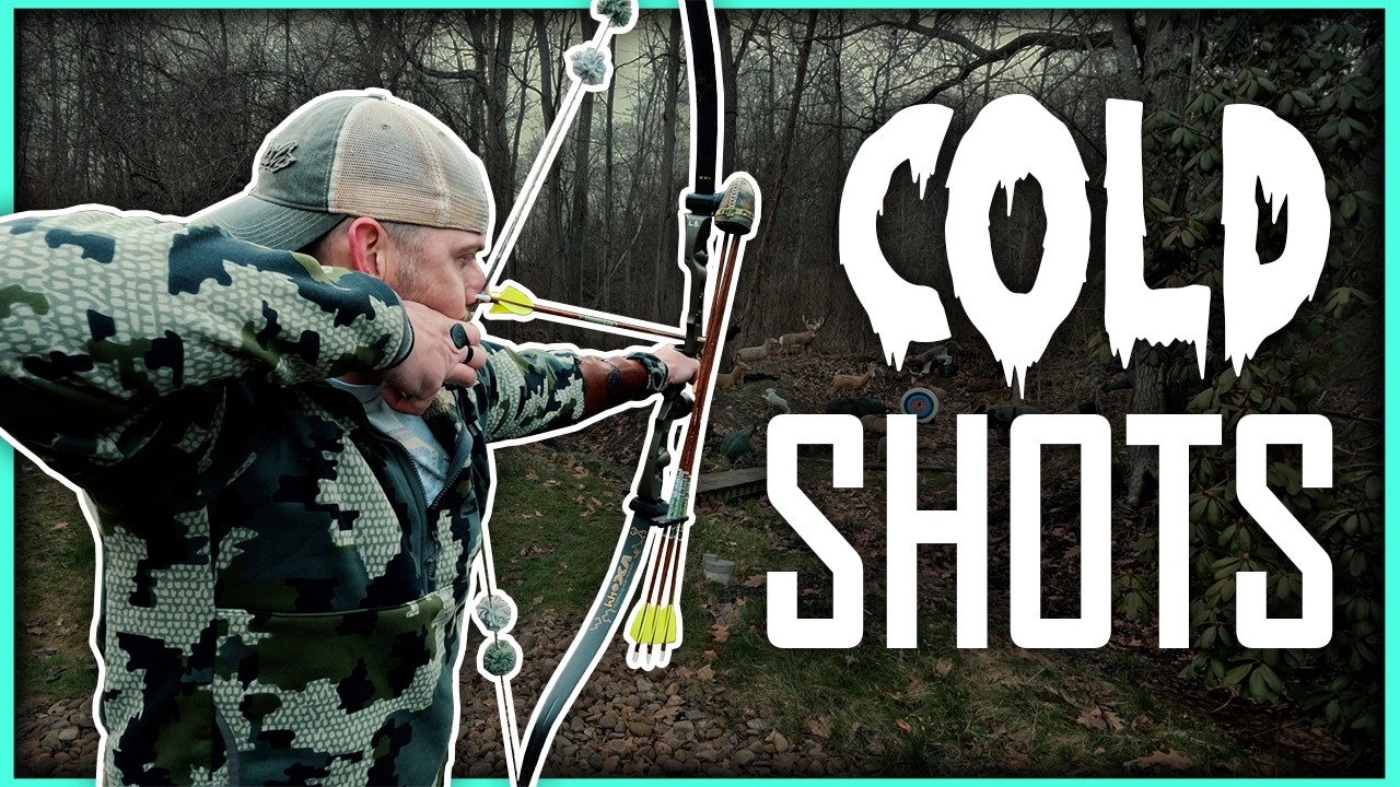 "COLD" COLD SHOTS | 15 Arrow Session - Traditional Bowhunting