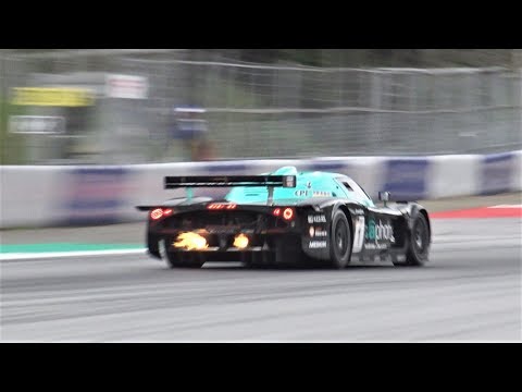 Maserati MC12 GT1 - SCREAMING V12 SOUND & FLAMES!