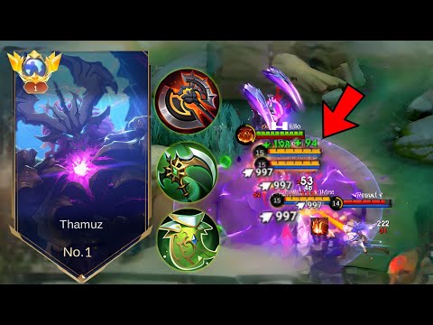 NEW THAMUZ HIGH LIFESTEAL BUILD BROKEN DAMAGE🔥 ( Easy Win🔥Must Try This Build ) MLBB