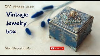 Vintage Jewelry Box - Home Decor DIY - Vintage style - ENG/RU