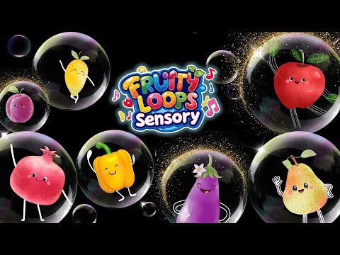 Dancing Fruit & Veggies Counting 1–10 in Bubbles | Baby Sensory Nursery Rhymes & Songs
