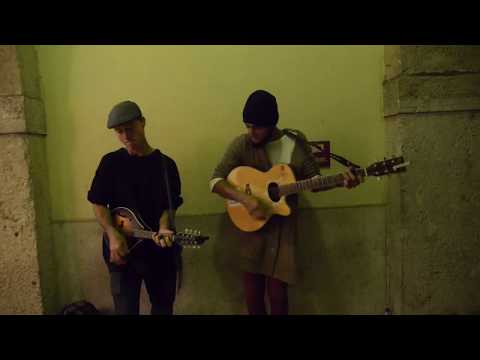Absolutely amazing street performance. TIES busking in Lisbon