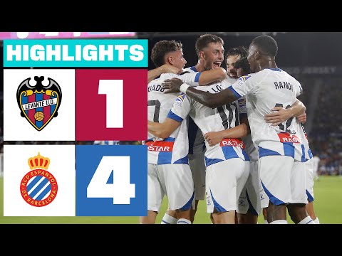 Highlights Levante UD vs RCD Espanyol (1-4)