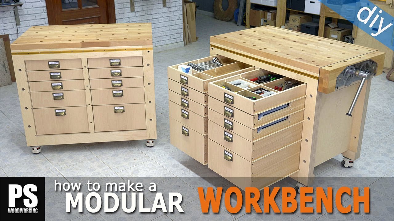 Modular Workbench & Mobile Tool Stand (Ep.3)
