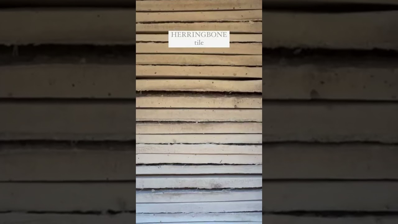 Herringbone Tile Sneak peek! Our herringbone floors are finally in! 🙌🏻 What do you think?