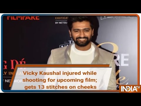 Vicky kaushal injured while shooting for horror film gets 13 stitches on cheeks