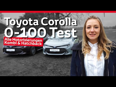 Corolla (2019) 0-100 Test - Alle Hybrid Motorisierungen - Kombi und Hatchback | Acceleration Test