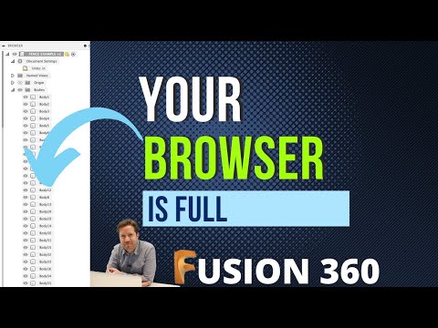 No Room in The Browser (How to Group Bodies in Fusion 360)