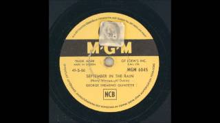 GEORGE SHEARING QUINTETTE - SEPTEMBER IN THE RAIN