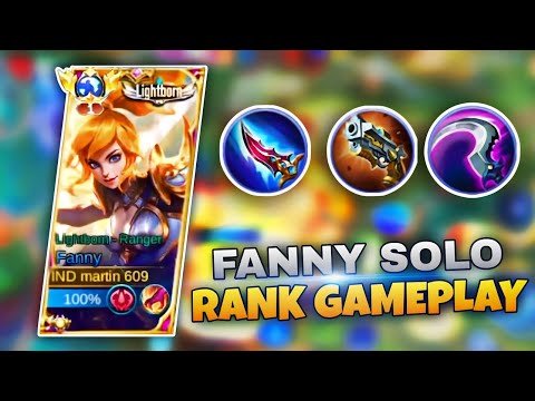 FANNY HARD CARRY SOLO RANK GAMEPLAY | FANNY ROAD TO MYTHICAL GLORY | FANNY MOBILES LEGENDS