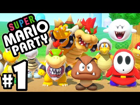 Super Mario Party - 2 Player PART 1 - Super Star Goomba!? - Nintendo Switch Gameplay Walkthrough