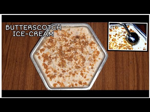 Butter Scotch Ice Cream Recipe| Butter Scotch Icecream Market style