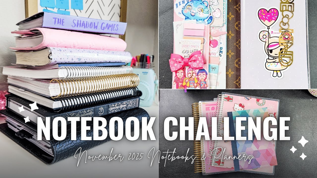 NOVEMBER NOTEBOOK CHALLENGE 📝✨ Writing, HB90, Journal, & How I'm Using My Notebooks Now